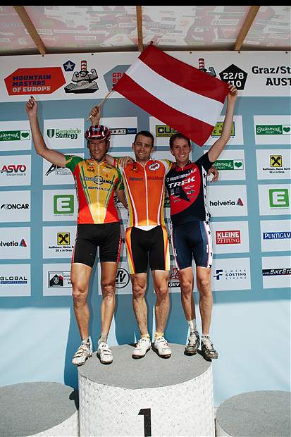 Das Herren-Podium der 104 km-Strecke